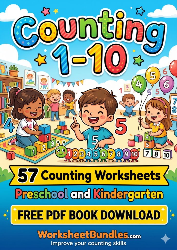 Free Kindergarten Counting Book Cover