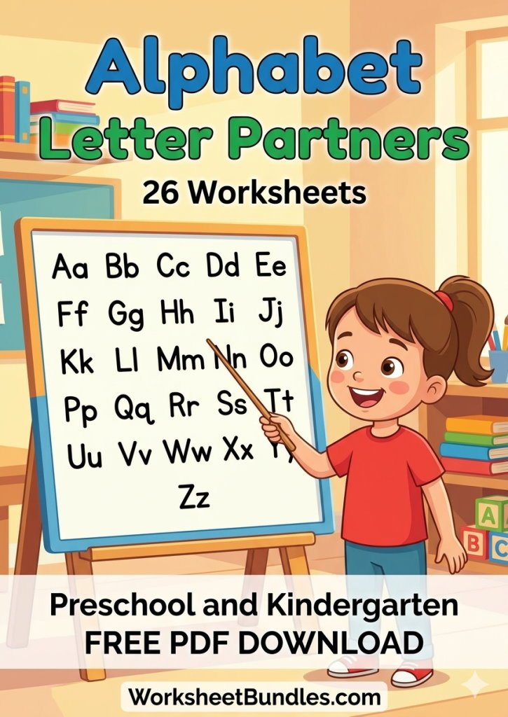 Kindergarten Alphabet Letter Partner Book Cover