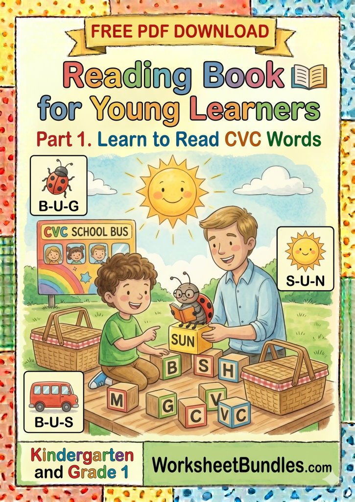 Free Kindergarten Reading Book Part 1 Cover