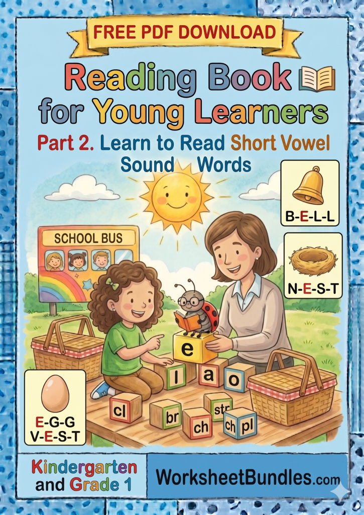 Free Kindergarten Reading Book Part 2 Cover